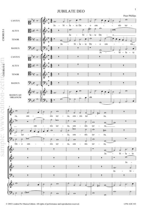 Peter Phillips - Jubilate Deo à8