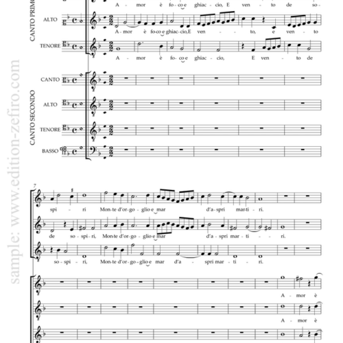 Orazio Vecchi - Amor’ è Foco à7