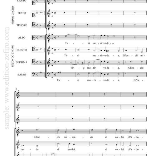 Andrea Gabrieli - Tirsi morir volea à7 (1586)