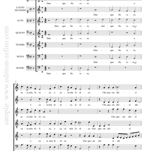 Andrea Gabrieli - Dunque fia vero a7 (1586)