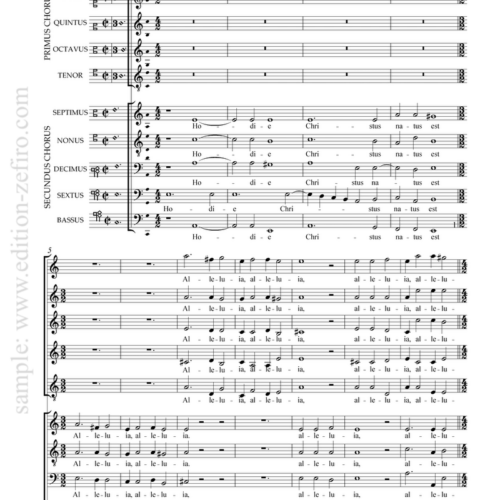 Giovanni Gabrieli - Hodie Christus natus est a10 (1597)