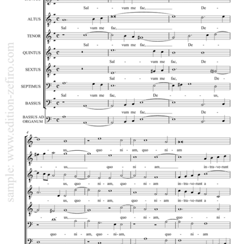 Giovanni Priuli - Salvum me fac, Deus à7 (1618)