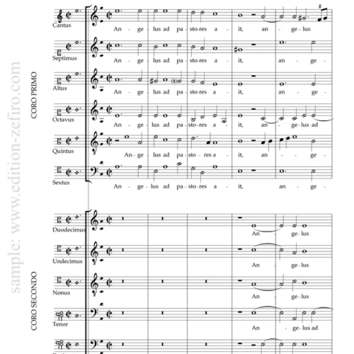 Angelus ad pastores ait a12 : Giovanni Gabrieli