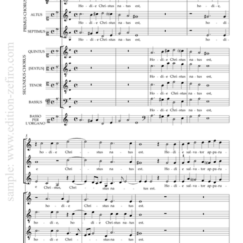 Giovanni Bassano : Hodie Christus natus est à7