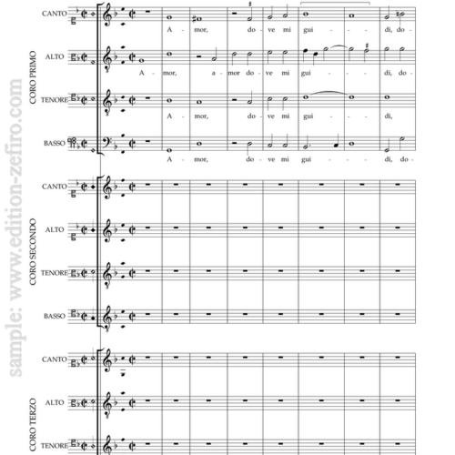 Giovanni Gabrieli - Amor, dove mi guidi a12 (1592)