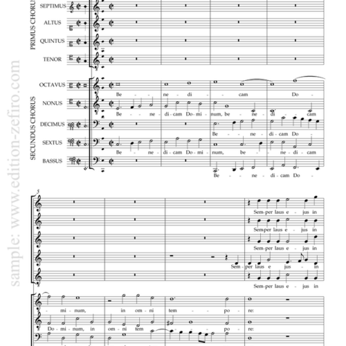 Giovanni Gabrieli - Benedicam dominum a10