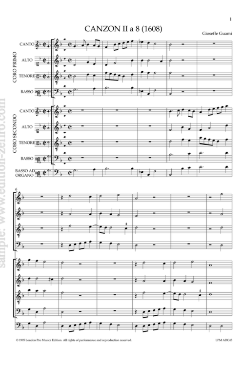 Guami - Canzon II a8 - 1608