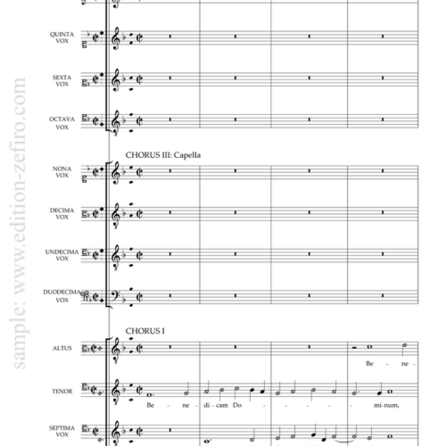 Hans Leo Hassler - Benedicam dominum a12 - 1615