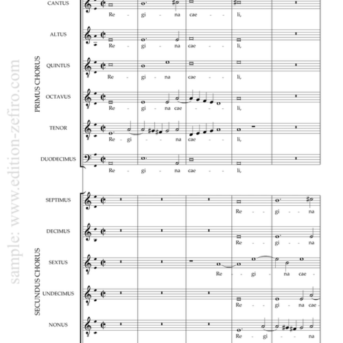 Giovanni Gabrieli - Regina caeli a12 - 1597