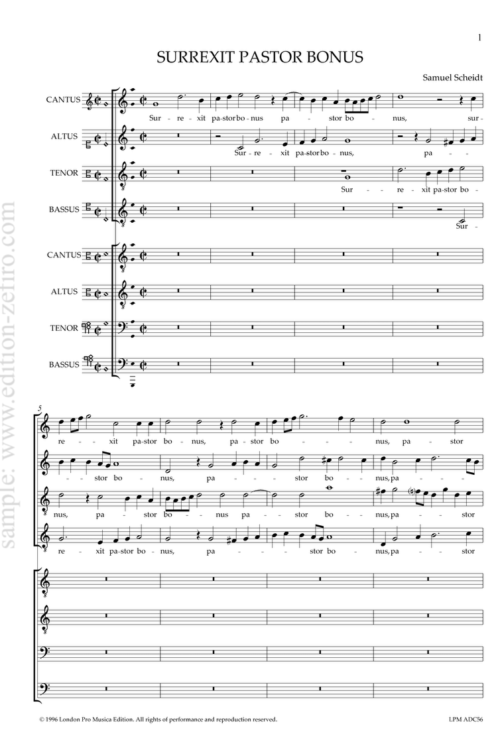 Samuel Scheidt - Surrexit pastor bonus a8 1620