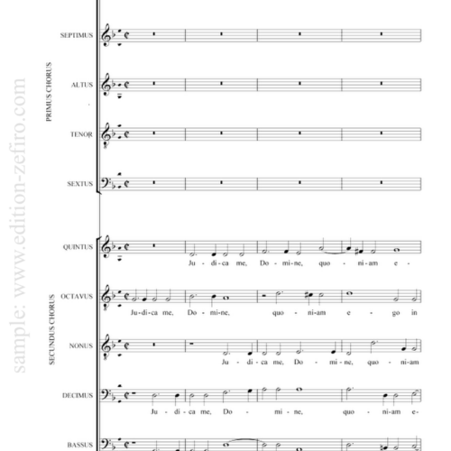 Giovanni Gabrieli - Judica me, Domine a10 - 1597