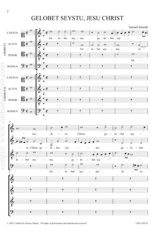 Samuel Scheidt - Gelobet sestu, Jesu Christ a8