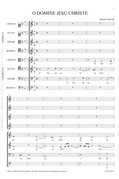 Samuel Scheidt - O Domine, Jesu Christ a8