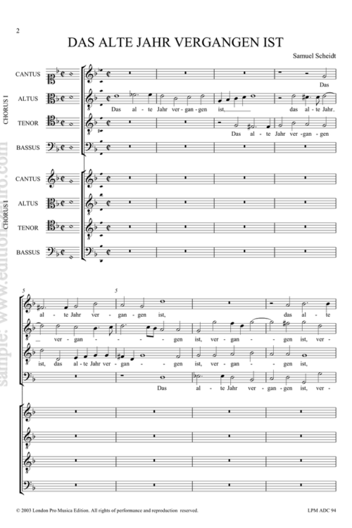 Samuel Scheidt - Das alte Jahr vergangen ist a8