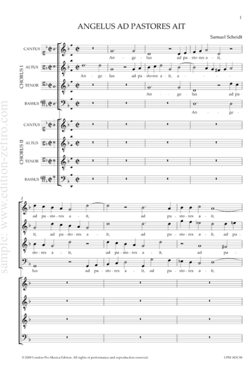 Samuel Scheidt - Angelus ad pastores ait a8