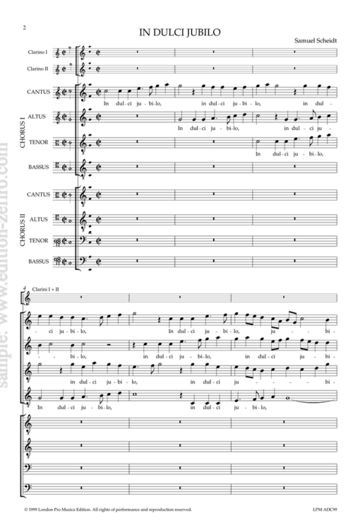 Samuel Scheidt - In dulci jubilo a8