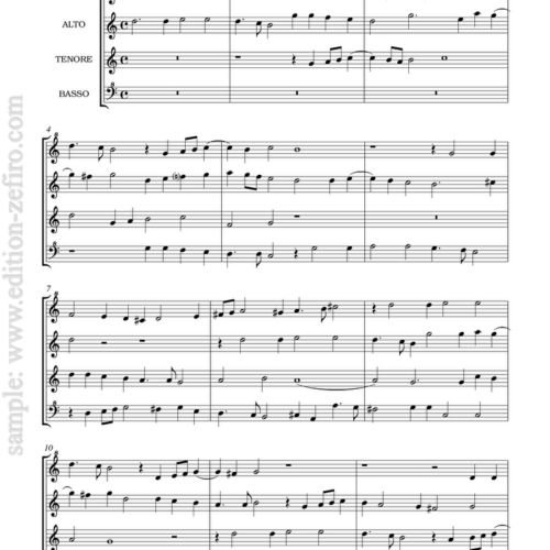 Bergamasca à4 : Girolamo Frescobaldi