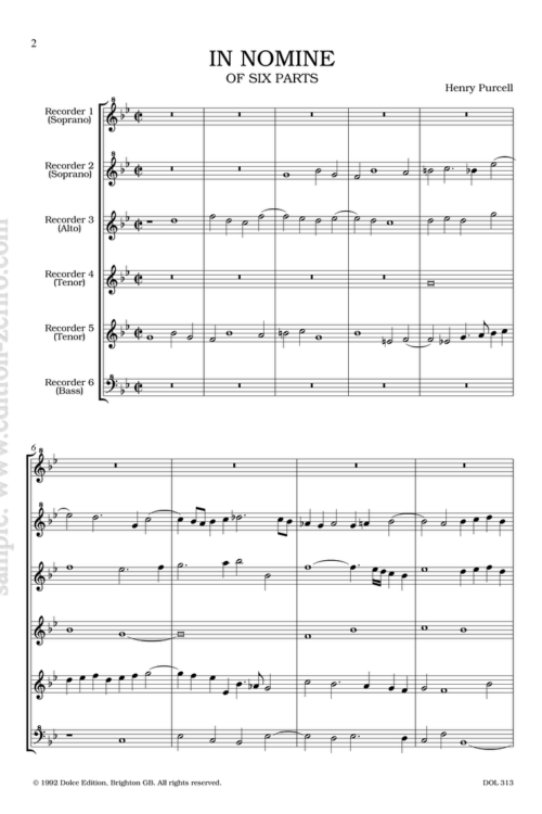 In Nomine à6 : Henry Purcell
