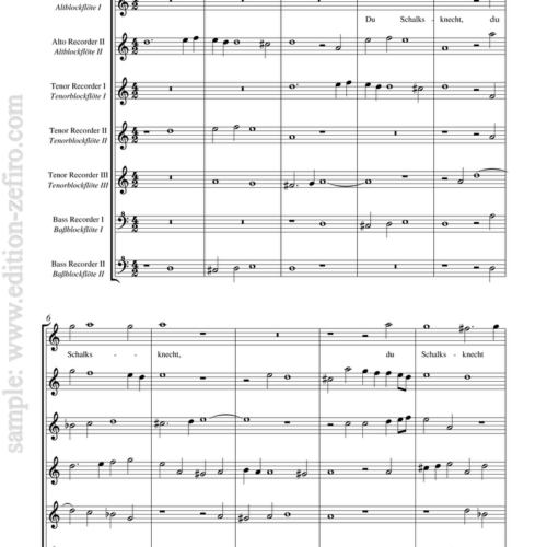 Du Schalksknecht à7 : Heinrich Schütz