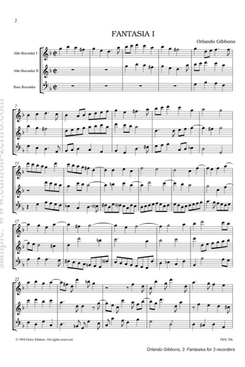 Gibbons: 3 Fantasias à3
