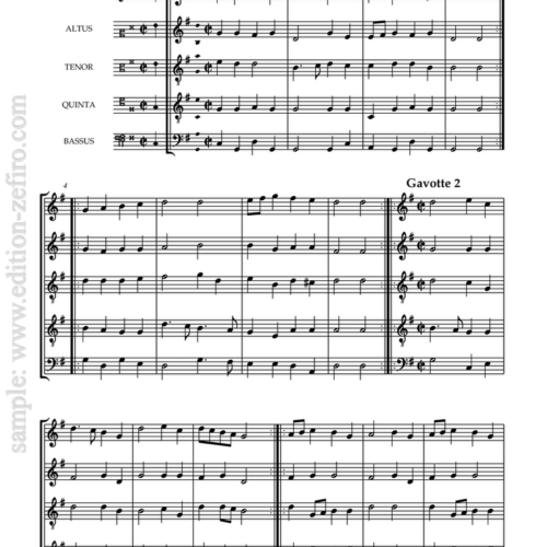 7 Gavottes : Michael Praetorius