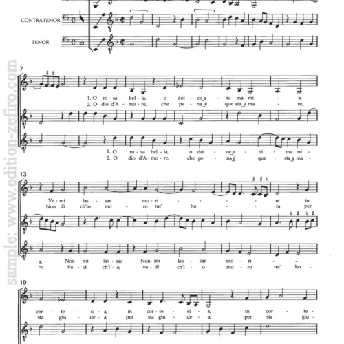 O Rosa Bella (2 settings) : John Dunstable / Anon