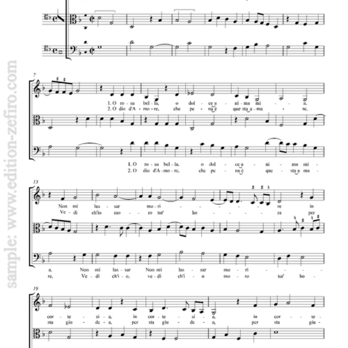 O Rosa Bella (2 settings) (viols) : John Dunstable / Anon