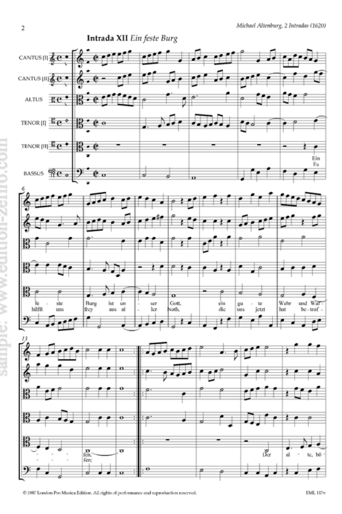 Two Intradas (viols) : Michael Altenburg