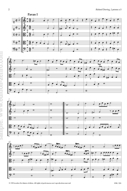 Two Pavans (viols) : Richard Deering