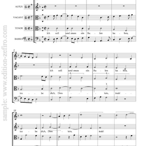 Two Lieder (5 part) (viols) : Ludwig Senfl