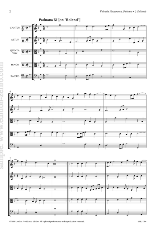 Paduana + 2 Galliards (viols) : Valentin Haussmann