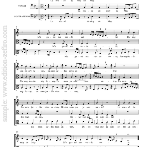 Four Early Chansons Rustiques (viols)