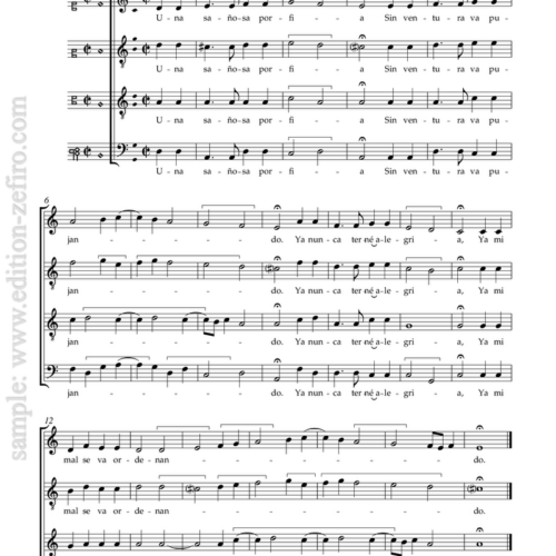 Five Villancicos : Juan del Encina