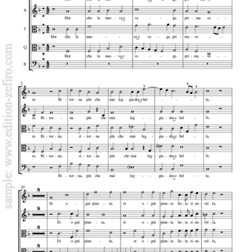 Hor che la nuova e vaga primavera (viols) : Roland de Lassus