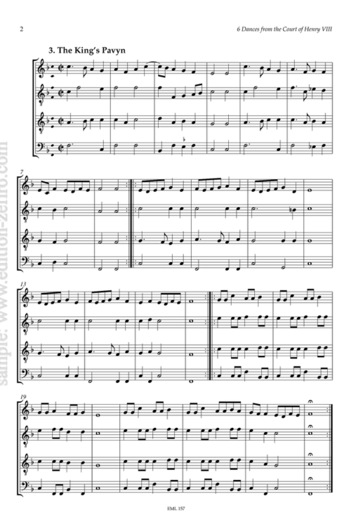 Six Dances for the Court of Henry V111