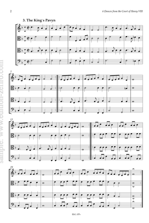 Six Dances for the Court of Henry V111 (viols)
