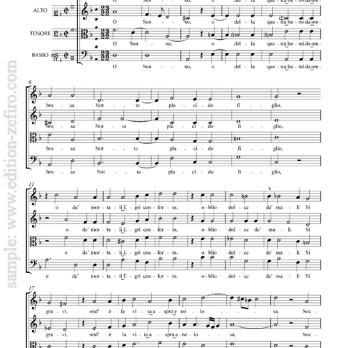 O Sonno (viols) : Cipriano de Rore