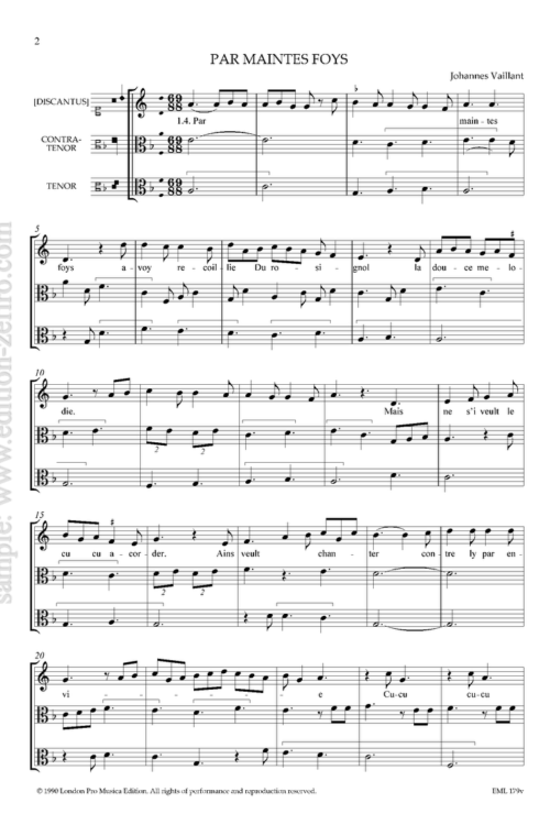 Johannes Vaillant - Par Maintes Foys (viols)