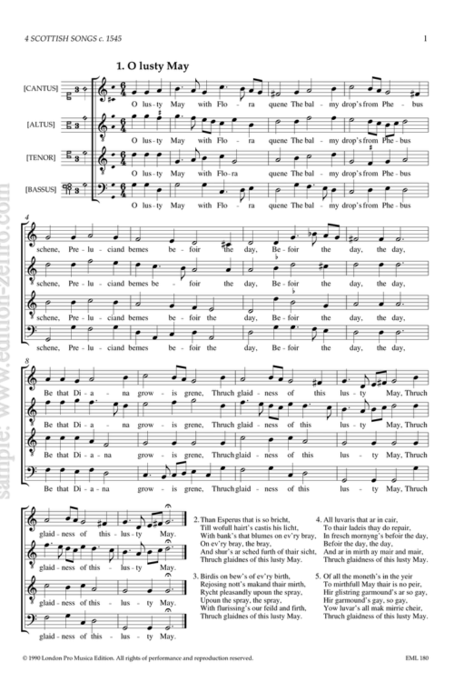 Four Scottish Songs c.1545