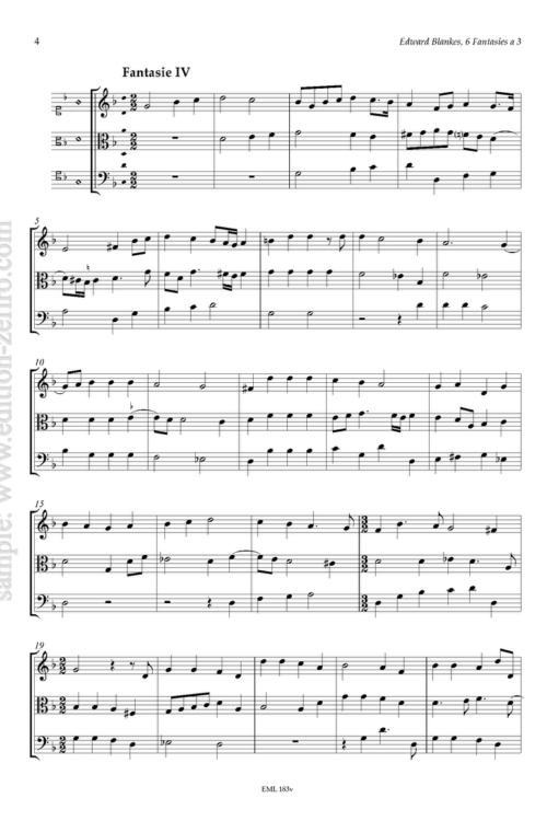 Edward Blankes - Six Fantasies (viols)