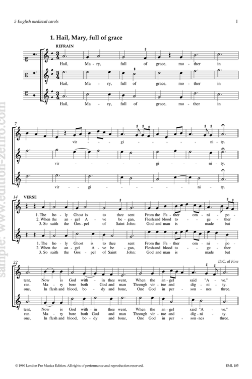 5 English Medieval Carols