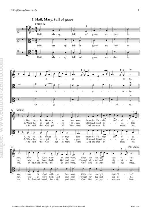 5 English Medieval Carols (viols)