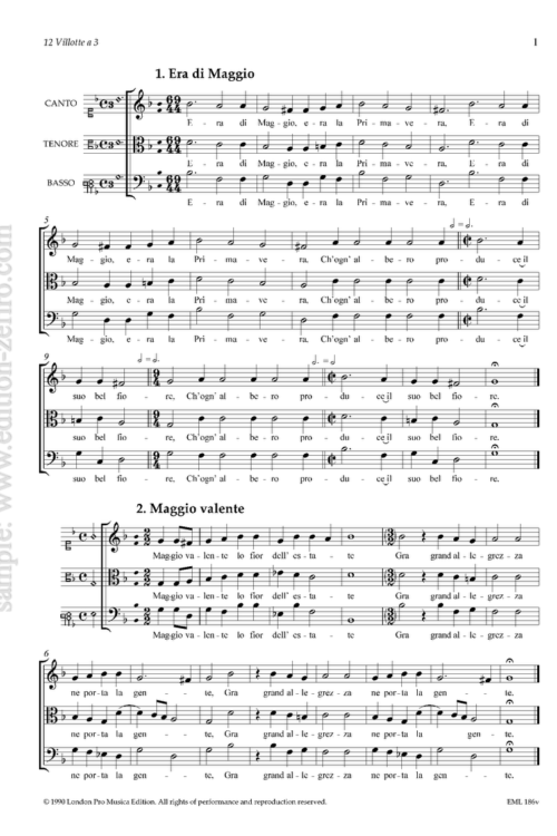 12 Villotte (early 16th century) (viols)