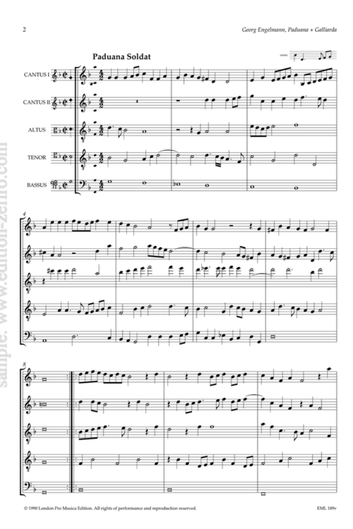 Georg Engelmann -Paduan and Galliard