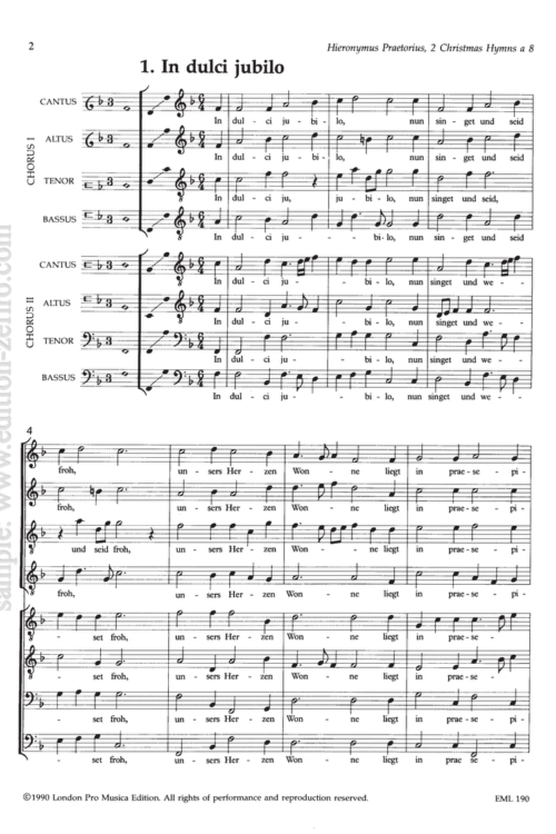 Hieronymus Praetorius - Two Christmas Hymns