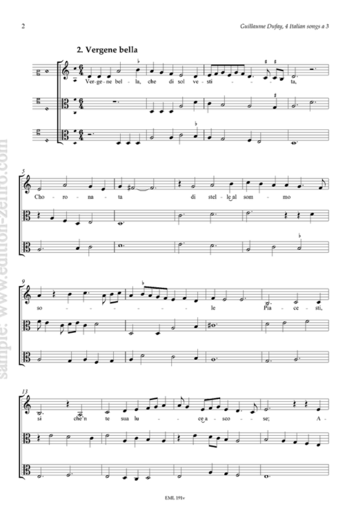Four Italian Songs (viols) : Guillaume Dufay