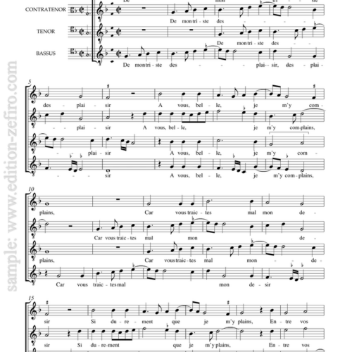 Jean Richafort - Two Chansons (4 part)