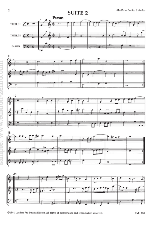 2 Suites from the Little Consort : Matthew Locke