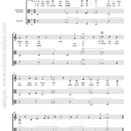 Four French Songs of the early 15th century (viols)