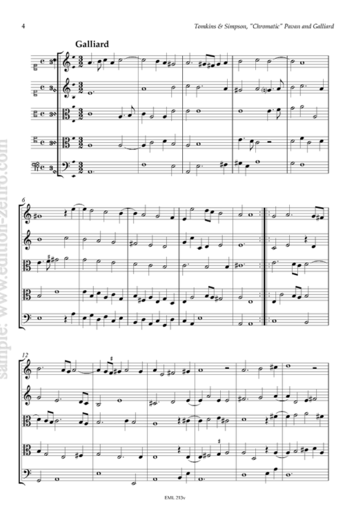 Thomas Tomkins - Chromatic Pavan & Galliard à5 (viols)